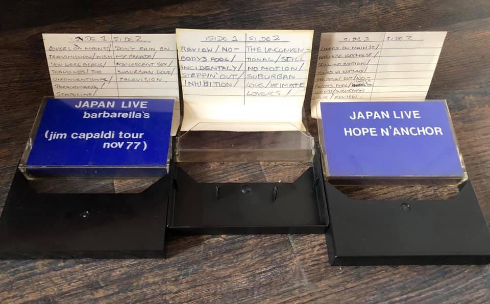Early tape inlays from Richard Barbieri's collection