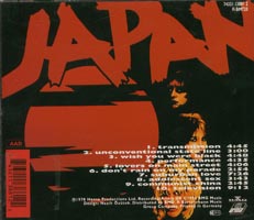 German CD back sleeve