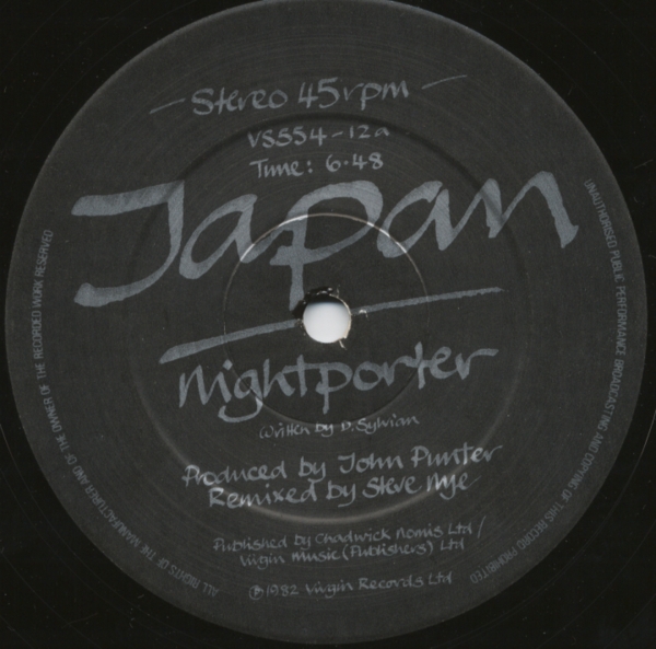 12" label