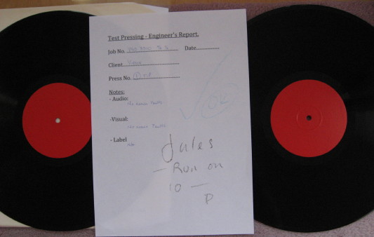 Test pressing