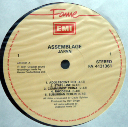 2nd Assemblage Fame label