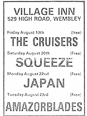 Wembley concert advert